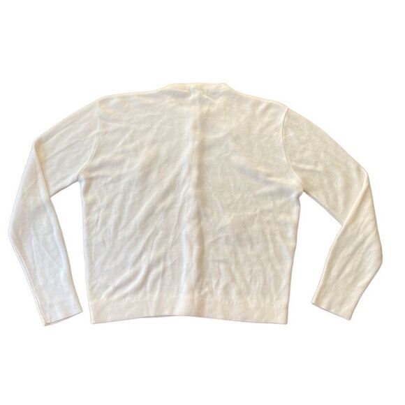 Penrose Vintage Cardigan Sweater Beaded White - Picture 2 of 6